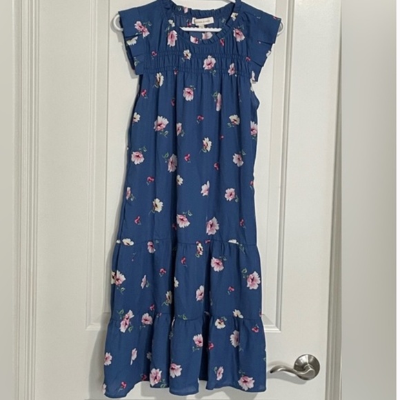 Brand New Women’s Monteau Blue Floral Dress - Picture 1 of 12